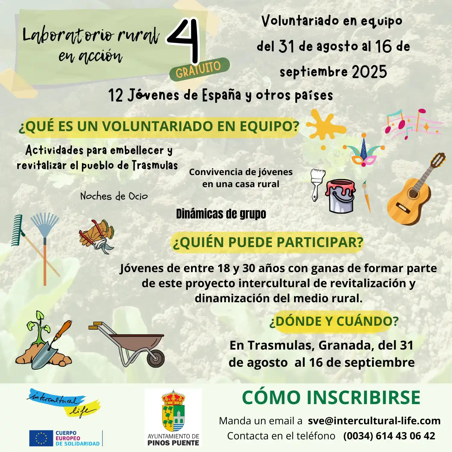 Image from Oportunidades Erasmus+ - Asociación Aktive Kosmos: 📣 PLAZAS ABIERTAS PARA VOLUNTARIADO EN EQUIPO 📣 🌍¿Estás interesado...