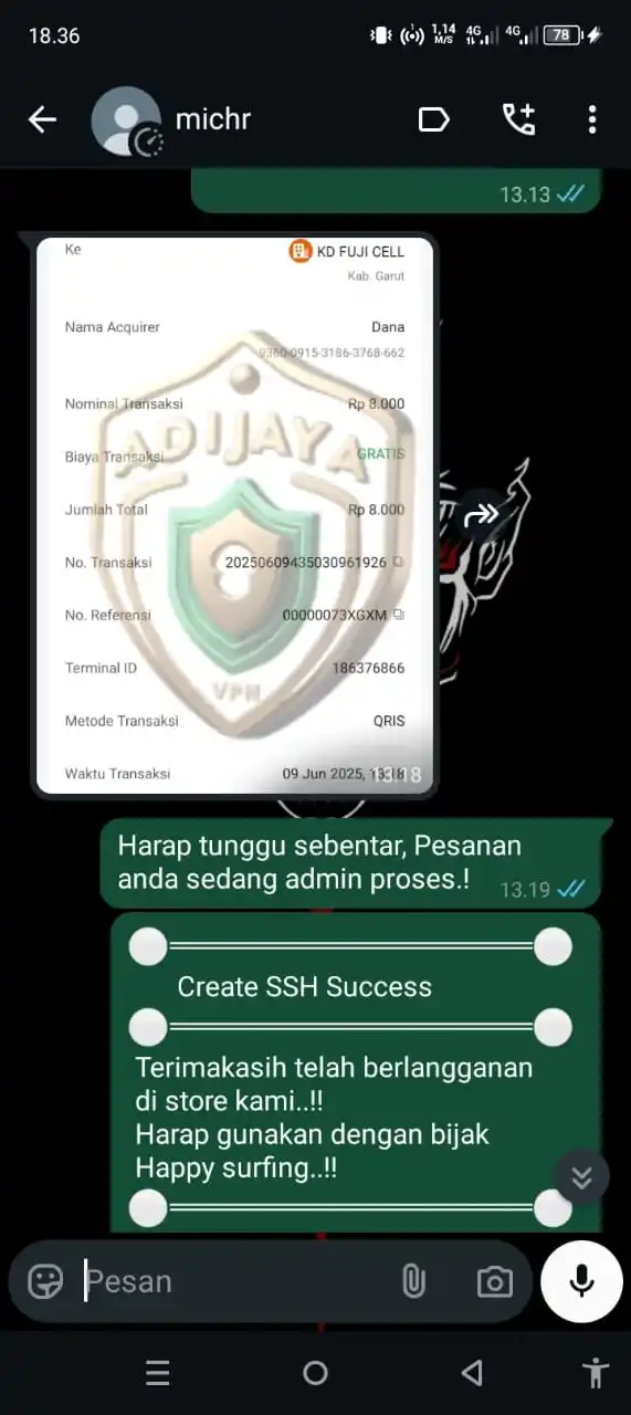 Image from 𝐀𝐝𝐢𝐣𝐚𝐲𝐚 ꜱᴛᴏʀᴇ ꪜρꪀ • TESTIMONI✅: *_✍️TERIMAKASIH, TRANSAKSI DONE..!!_* *⚪══════════════════════⚪*      ...