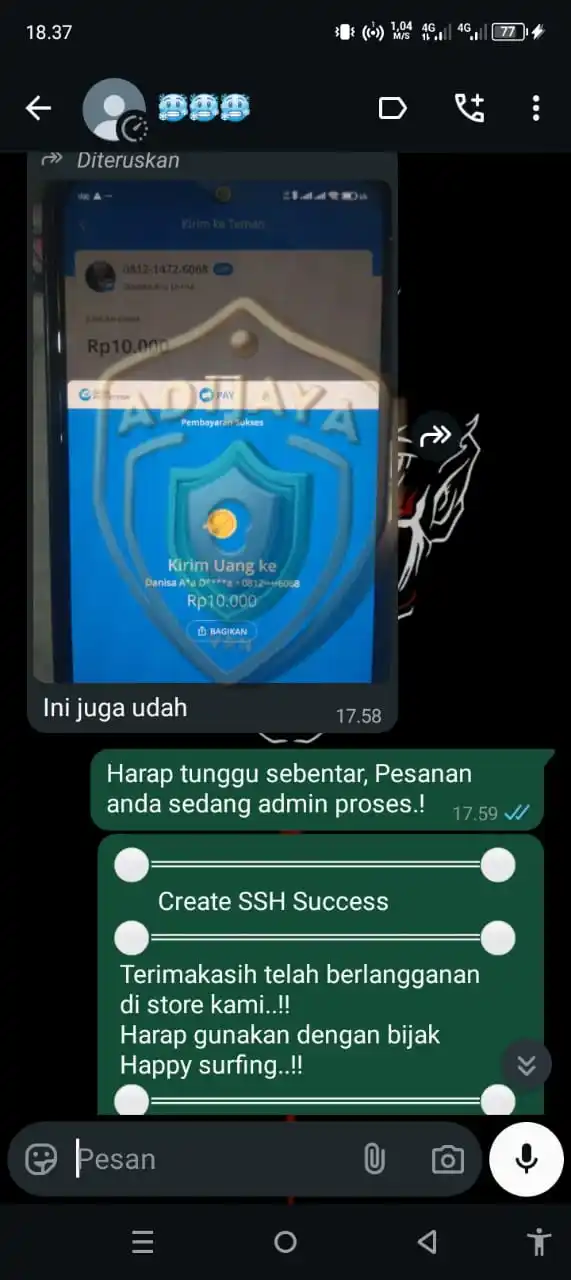 Image from 𝐀𝐝𝐢𝐣𝐚𝐲𝐚 ꜱᴛᴏʀᴇ ꪜρꪀ • TESTIMONI✅: *_✍️TERIMAKASIH, TRANSAKSI DONE..!!_* *⚪══════════════════════⚪* ...