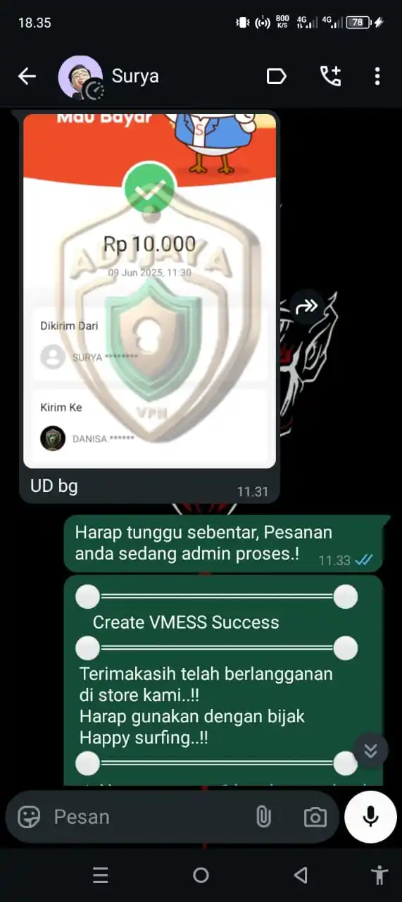 Image from 𝐀𝐝𝐢𝐣𝐚𝐲𝐚 ꜱᴛᴏʀᴇ ꪜρꪀ • TESTIMONI✅: *_✍️TERIMAKASIH, TRANSAKSI DONE..!!_* *⚪══════════════════════⚪* ...