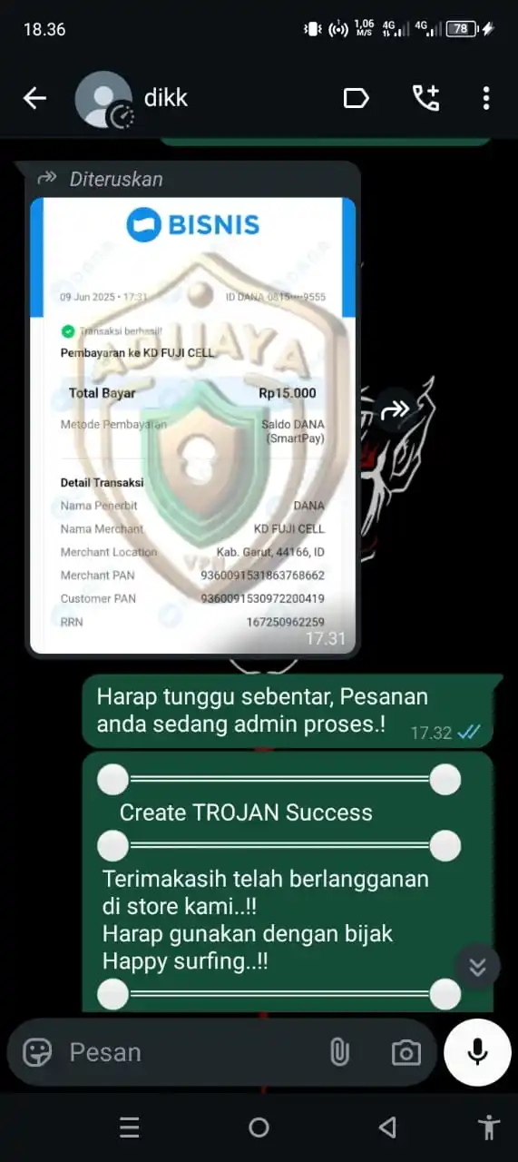 Image from 𝐀𝐝𝐢𝐣𝐚𝐲𝐚 ꜱᴛᴏʀᴇ ꪜρꪀ • TESTIMONI✅: *_✍️TERIMAKASIH, TRANSAKSI DONE..!!_* *⚪══════════════════════⚪* ...