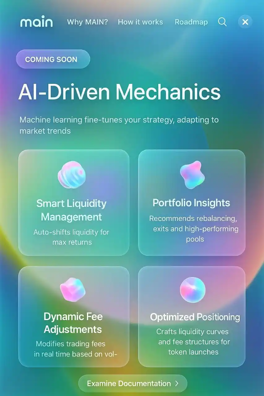 Image from Web3 Alphas 🤴 : The MAIN AI DEX mini app is now LIVE on Farcaster! If you're on Farca...