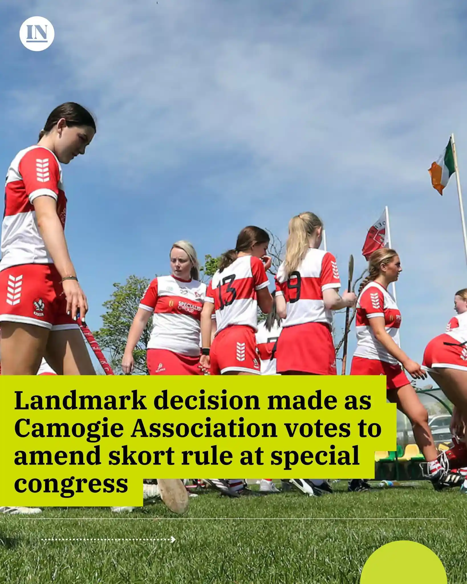 Image from The Irish News: The motion raised before Camogie Association‘s special congress regard...