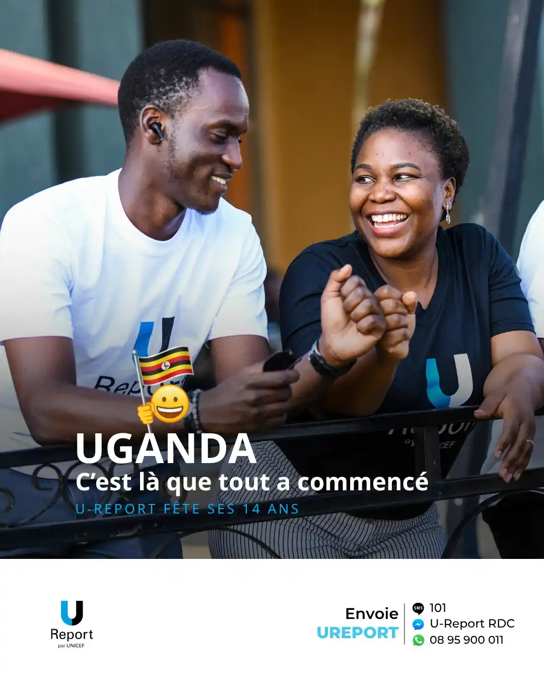 Image from U-Report RDC: Vous avez été nombreux à vous tromper 😉 Le tout premier pays à avoir ...