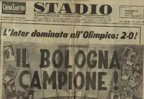 Image from Bologna Fc 1909: ❤️ 𝟕 𝐠𝐢𝐮𝐠𝐧𝐨 𝟏𝟗𝟔𝟒 💙 6️⃣1️⃣ anni fa vincevamo il nostro set...