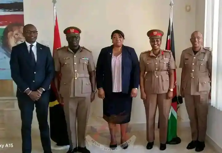 Image from Kenya Defence Forces: A Kenya Defence Forces delegation, led by Colonel S. Oloko, from Defen...