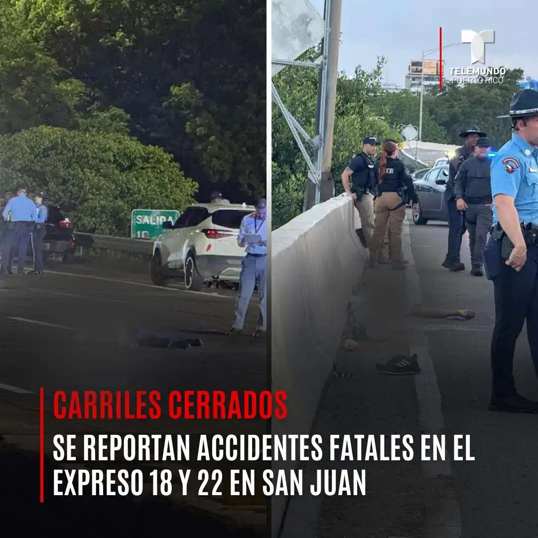 Image from Telemundo PR: ACTUALIZACIÓN 🚨 | Dos peatones fueron arrollados. El expreso José de ...