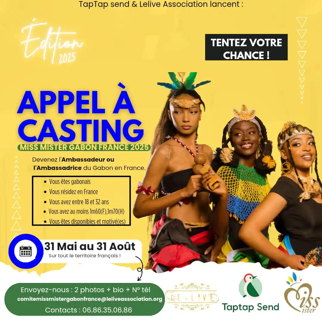 Image from L€LIVE ASSOCIATION LA CHAÎNE: _Annonce Officielle_ : 🎤 CASTING OUVERT ! 🇬🇦 Tu es Gabonais(e), t...