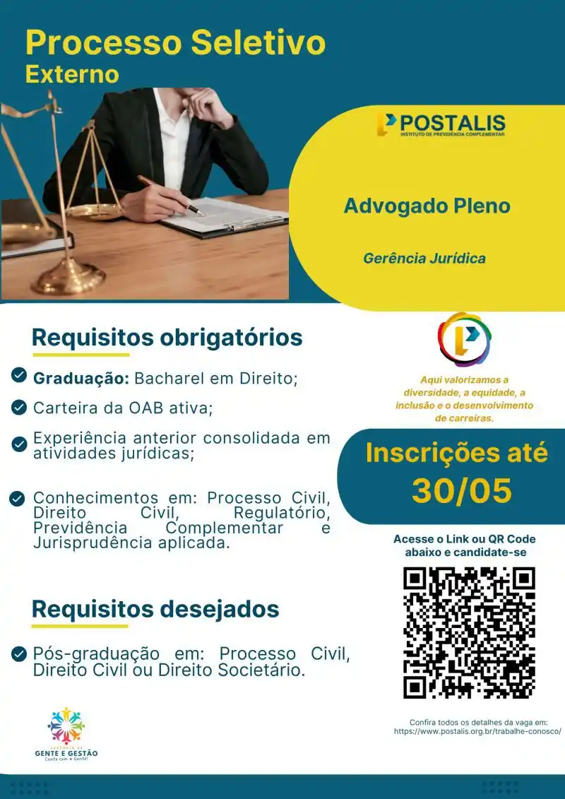 Image from JUSINTEGRA🏘️: 📊@jusintegra indica *Oportunidades* 📬Postalis - Previdência Comple...