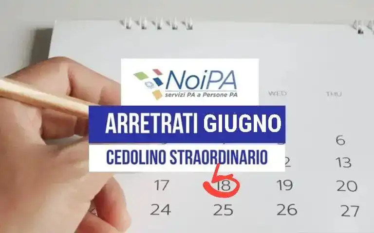 Image from Cobar News: *Cedolino straordinario arretrati contrattuali* NoiPA conferma l’emi...