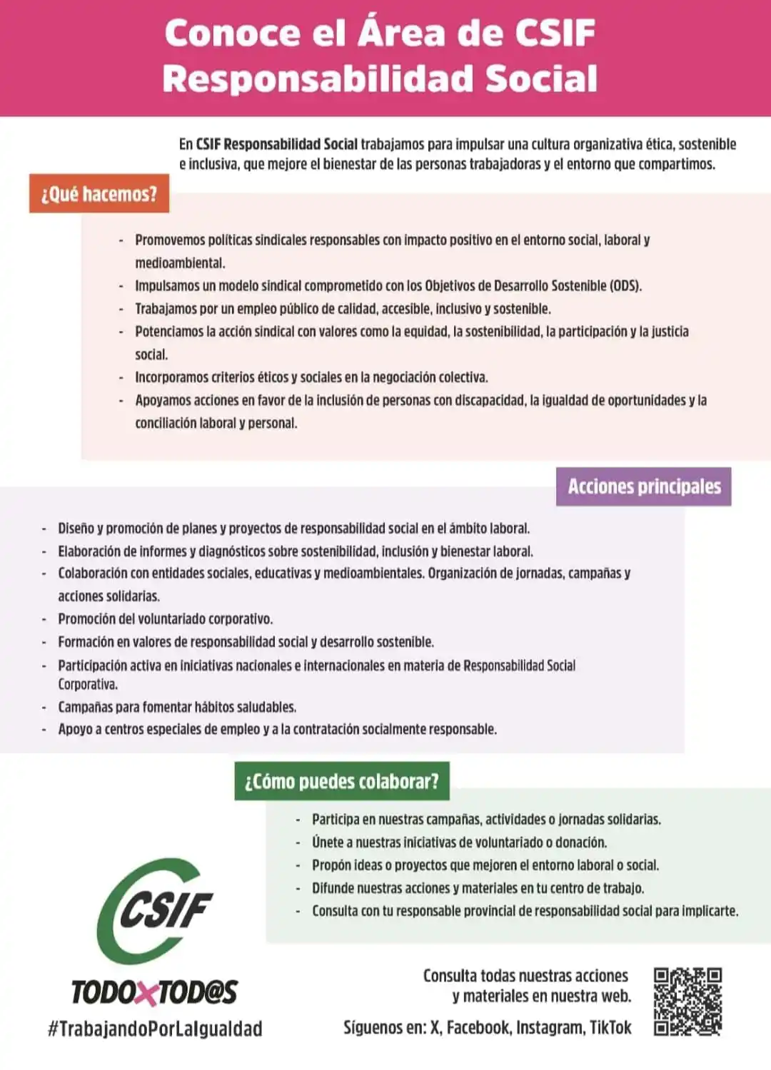 Image from CSIF USC (Universidad): Conoce lo que hacemos en el área de responsabilidad social de CSIF. C...