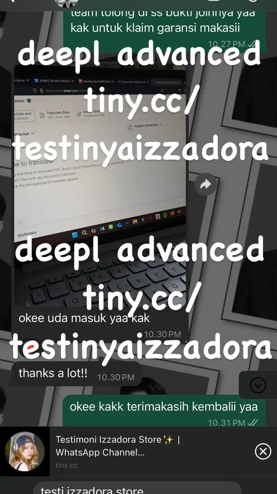 Testimoni Izzadora Store✨ post