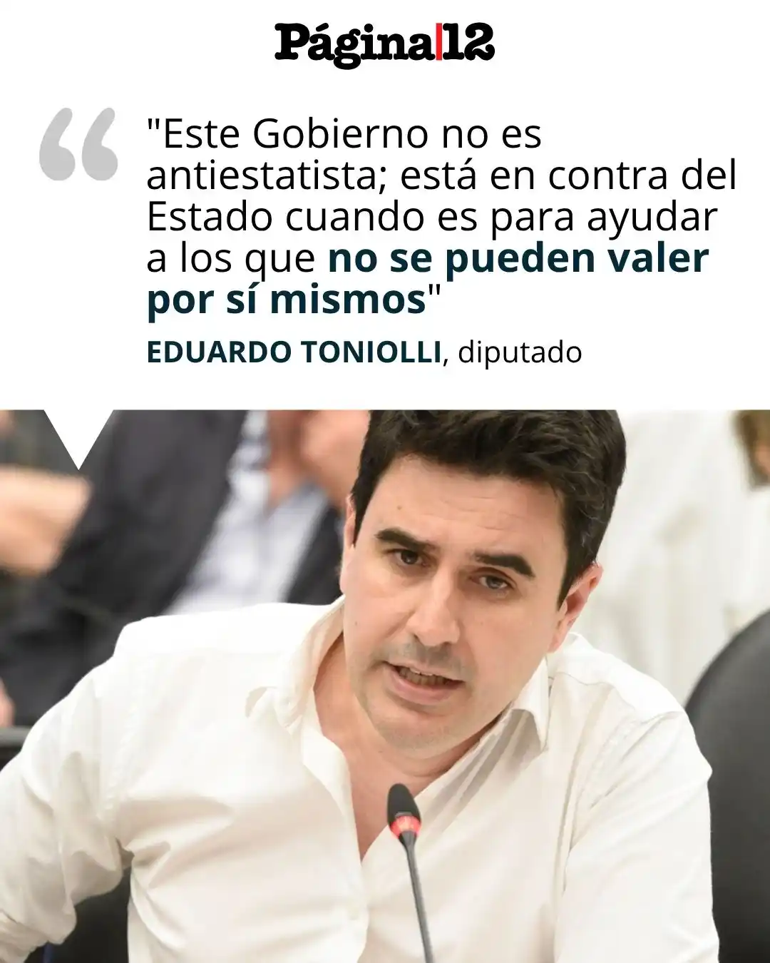 Image from Página|12: EDUARDO TONIOLLI CRITICÓ LA POSTURA DEL GOBIERNO FRENTE A LOS JUBILADO...