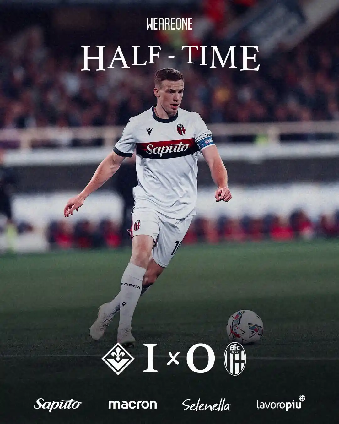 Image from Bologna Fc 1909: Fine primo tempo al Franchi. <a class="text-blue-500 hover:underline ...