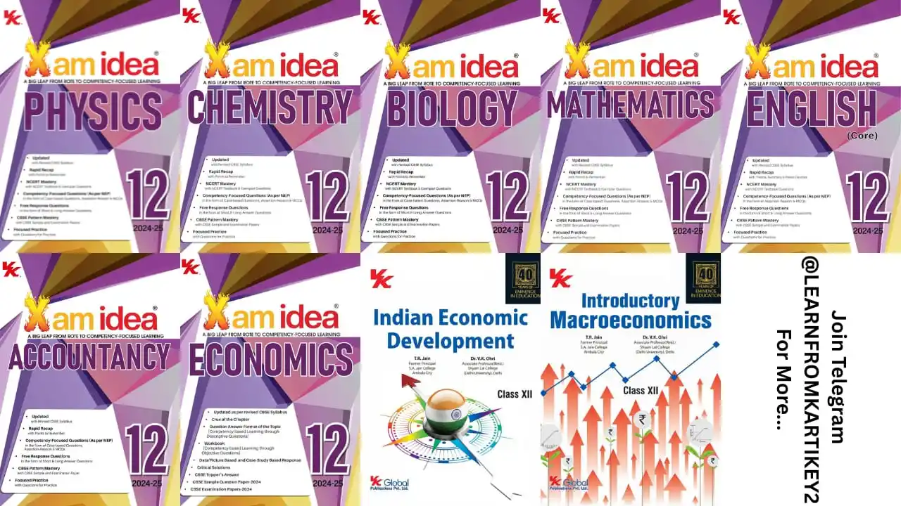 Image from Learn From Kartikey: *🥇FIRST TIME ON INTERNET🥇* *🔰 Xam idea Question Bank PCMB, Accou...