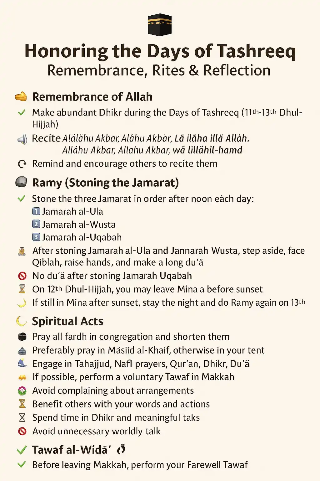Image from AlHuda Online : 🕋 Honoring the Days of Tashreeq – Remembrance, Rites & Reflection - 1...