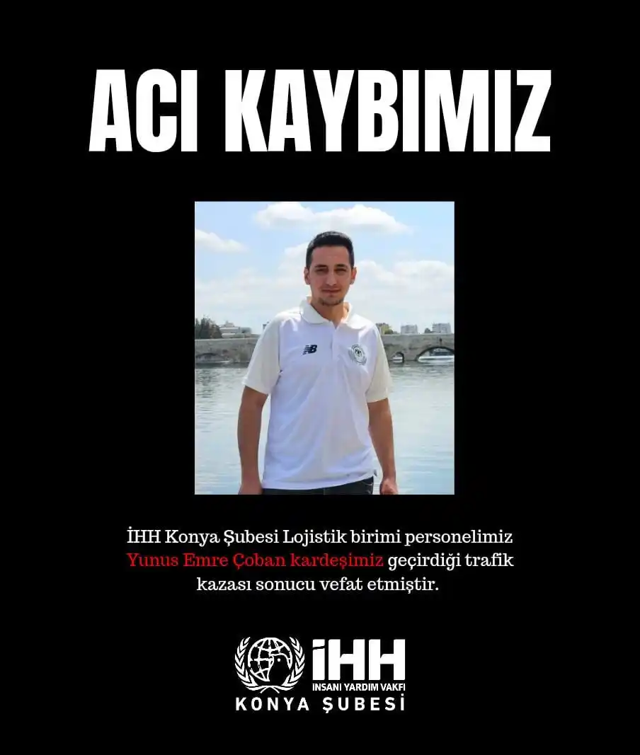 Image from İHH İnsani Yardım Vakfı Konya Şubesi: İHH Konya Şubesi Lojistik birimi personelimiz Yunus Emre Çoban kardeşi...