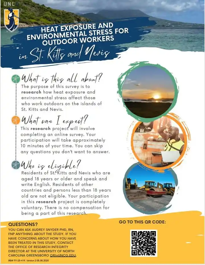 Image from NEMASKN: Let's talk about the heat. 📣 Calling all residents of St. Kitts 🇰🇳 ...