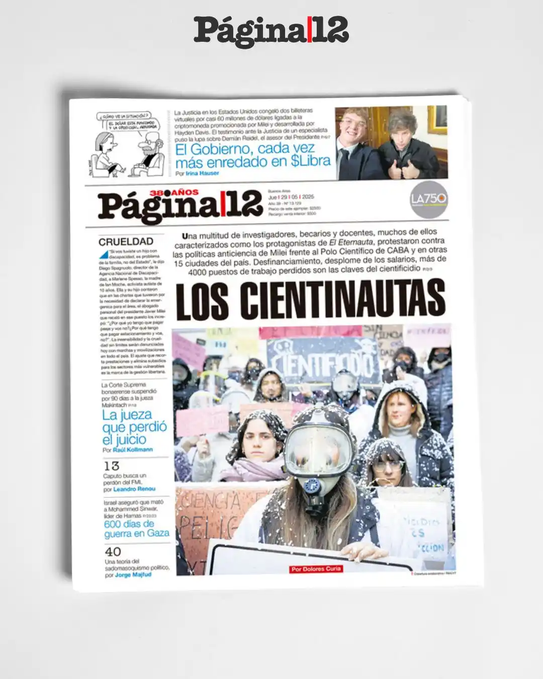 Image from Página|12: LOS CIENTINAUTAS Una multitud de investigadores, becarios y docentes, ...