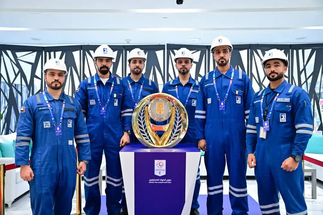 Image from UAE ProLeague: 📸 | "مهندسو أدنوك" يشكلون حضوراً أنيقاً مع درع🏅 <a class="text-blue-...
