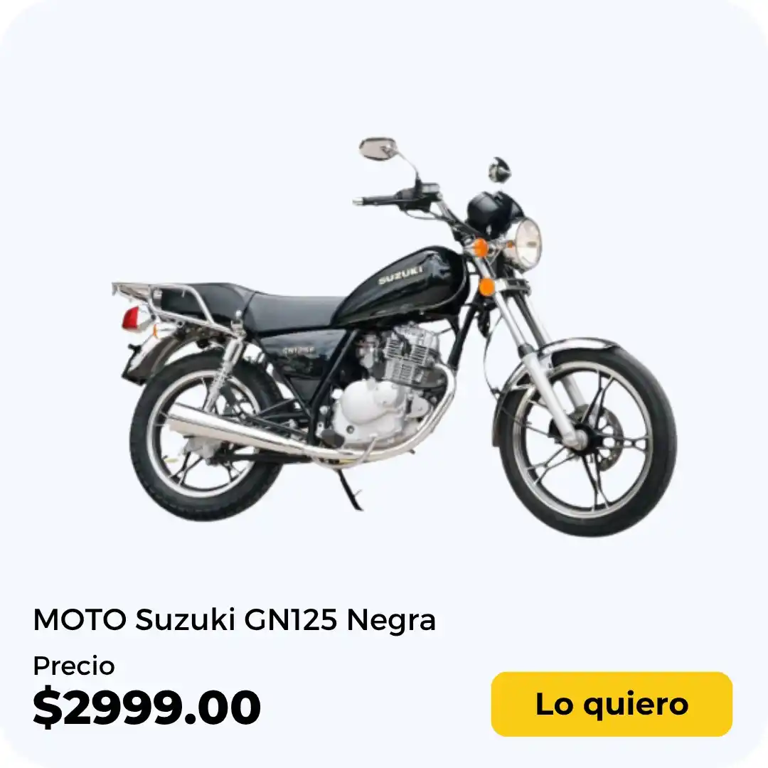 Image from 🇨🇺🛒 Ofertas FLASH Cuba ✈️🚢: 🏍️ Moto Suzuki GN125 negra por solo $2,999 🚚 Entrega a domicilio en ...