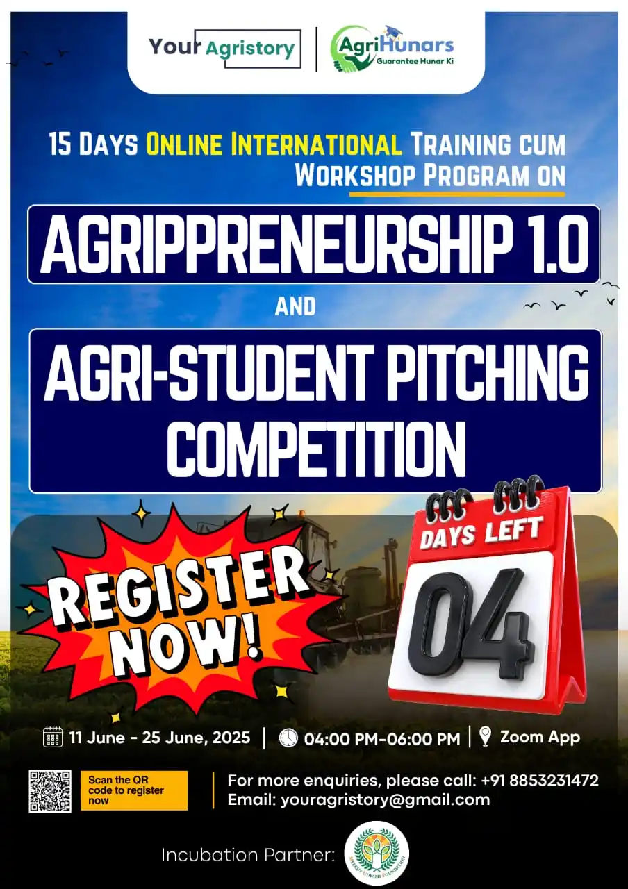 Image from Agrihunars: *Only 04 Day Left | Hurry up* 🛑 *15-Days Online International Traini...