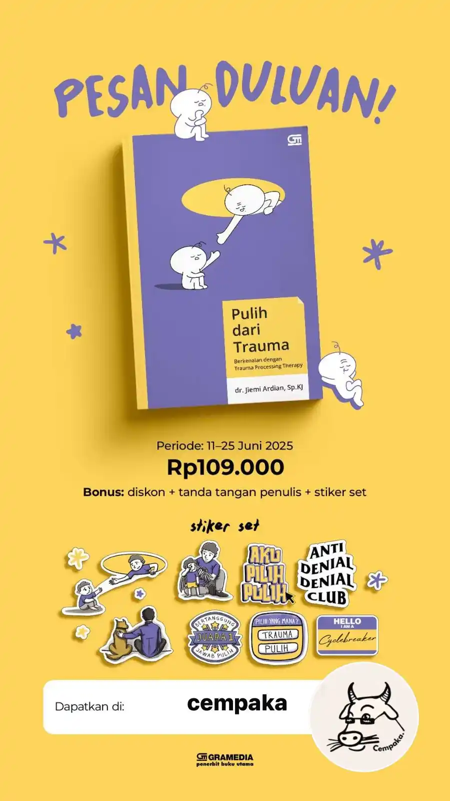 Image from katalog cempaka.ya: *Open PO Pulih Dari Trauma - dr. Jiemi Ardian, Sp. KJ* 💸 ~109k~ *87K...