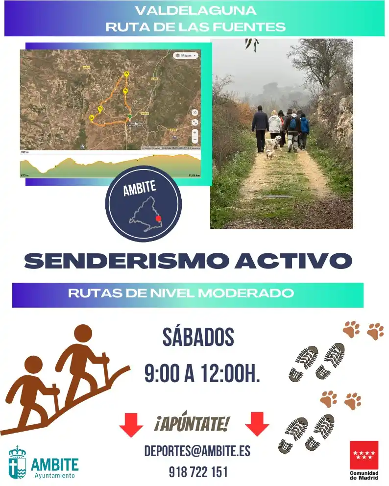 Image from Ayuntamiento de Ambite - Servicio de Información Vecinal.: SENDERISMO EN AMBITE🌳🥾 Ruta de las Fuentes, Valdelaguna. Detalles t...