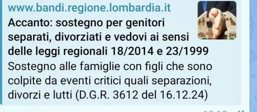 Image from Cobar News: Si segnala la lodevole iniziativa della Regione Lombardia nel sostegno...