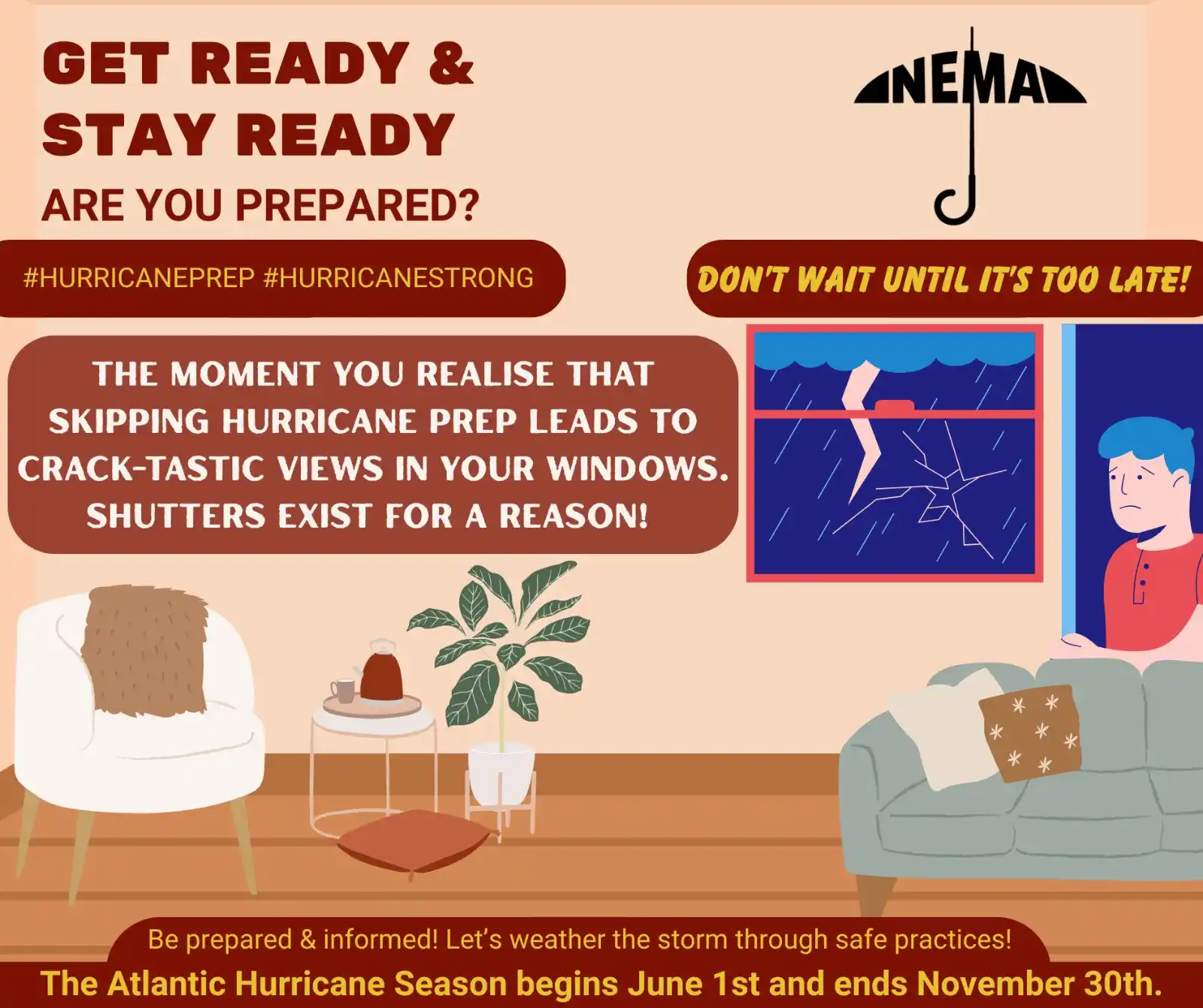 Image from NEMASKN: Strengthening your windows 🪟and doors 🚪before hurricane season hits ...