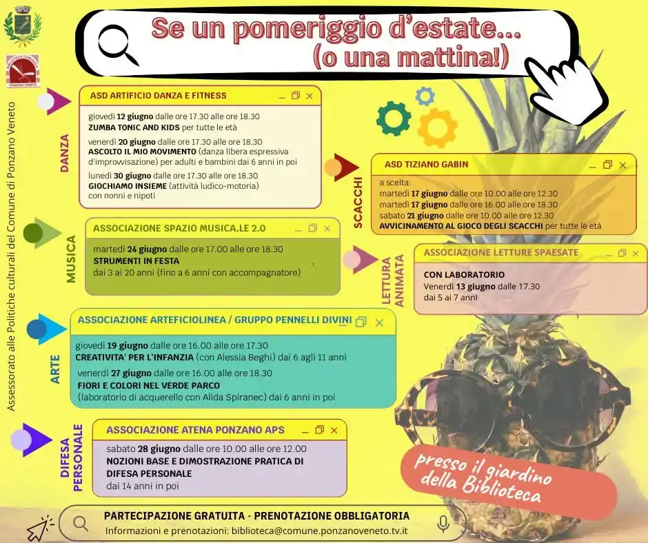 Image from Comune Ponzano Veneto: Tornano anche quest'anno le attività gratuite all'aria aperta nel giar...