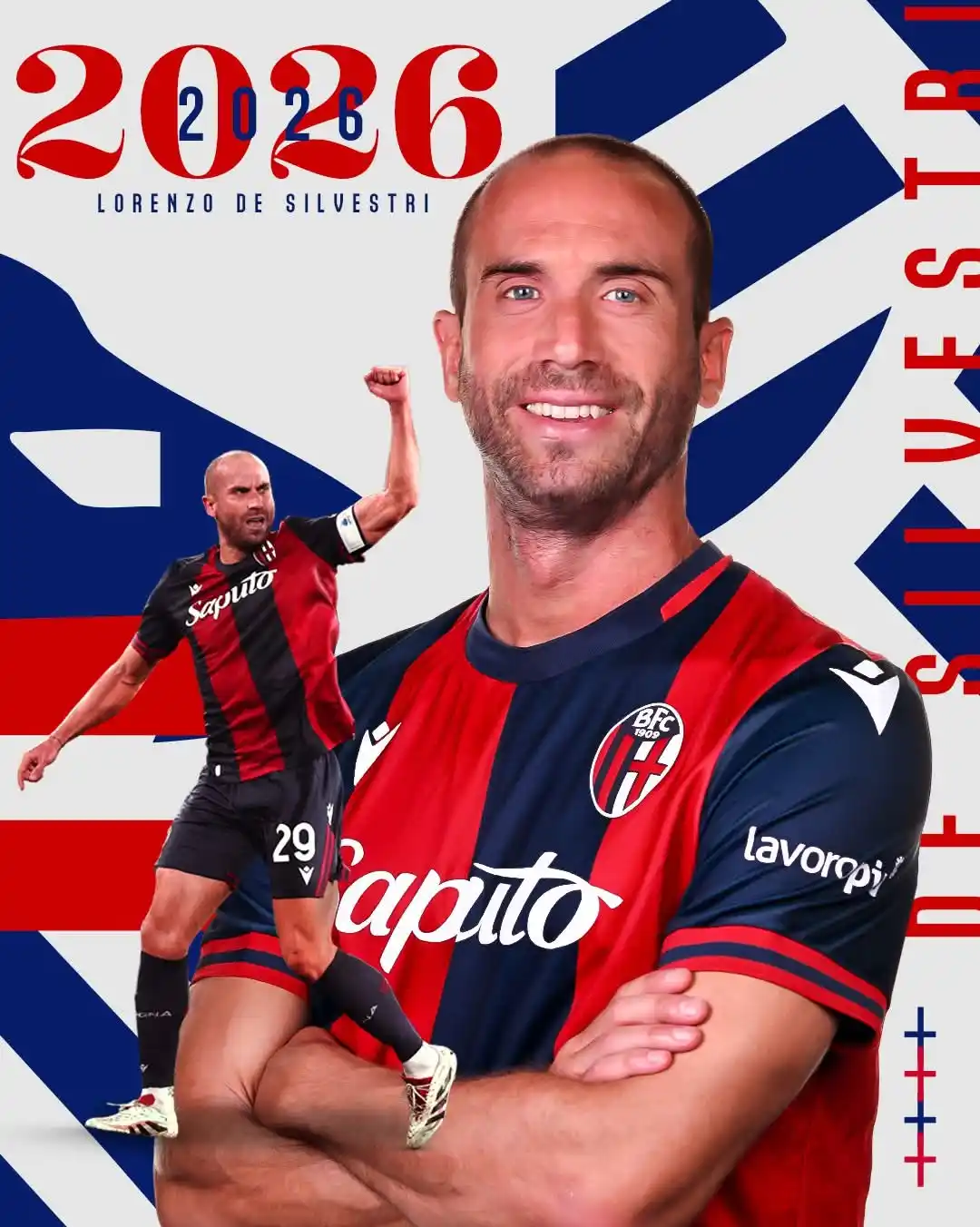 Image from Bologna Fc 1909: 𝐔𝐅𝐅𝐈𝐂𝐈𝐀𝐋𝐄 ✍️ Lorenzo De Silvestri resta in rossoblù fino al ...