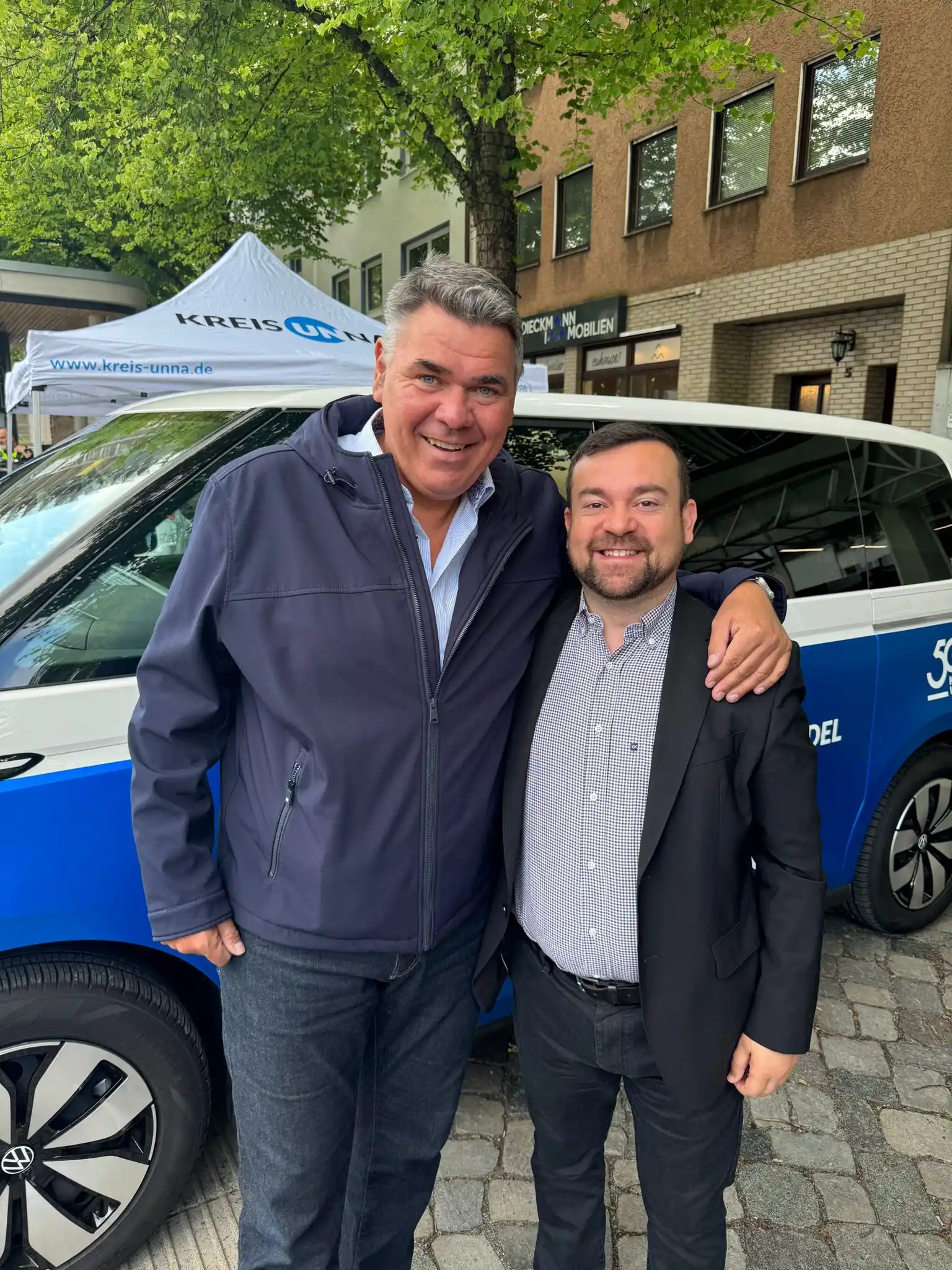 Image from Dimitrios Axourgos - Bürgermeister der Stadt Schwerte: Unser Landrat, Mario Löhr, war heute in Schwerte zu Besuch. Auf dem Ma...