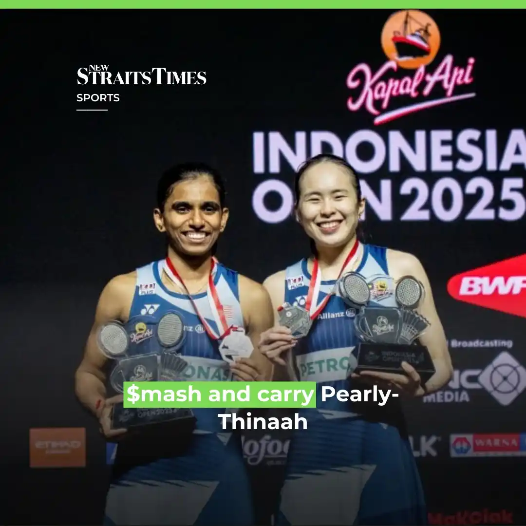 Image from New Straits Times: Women's doubles Pearly Tan-M. Thinaah may not rival their counterparts...