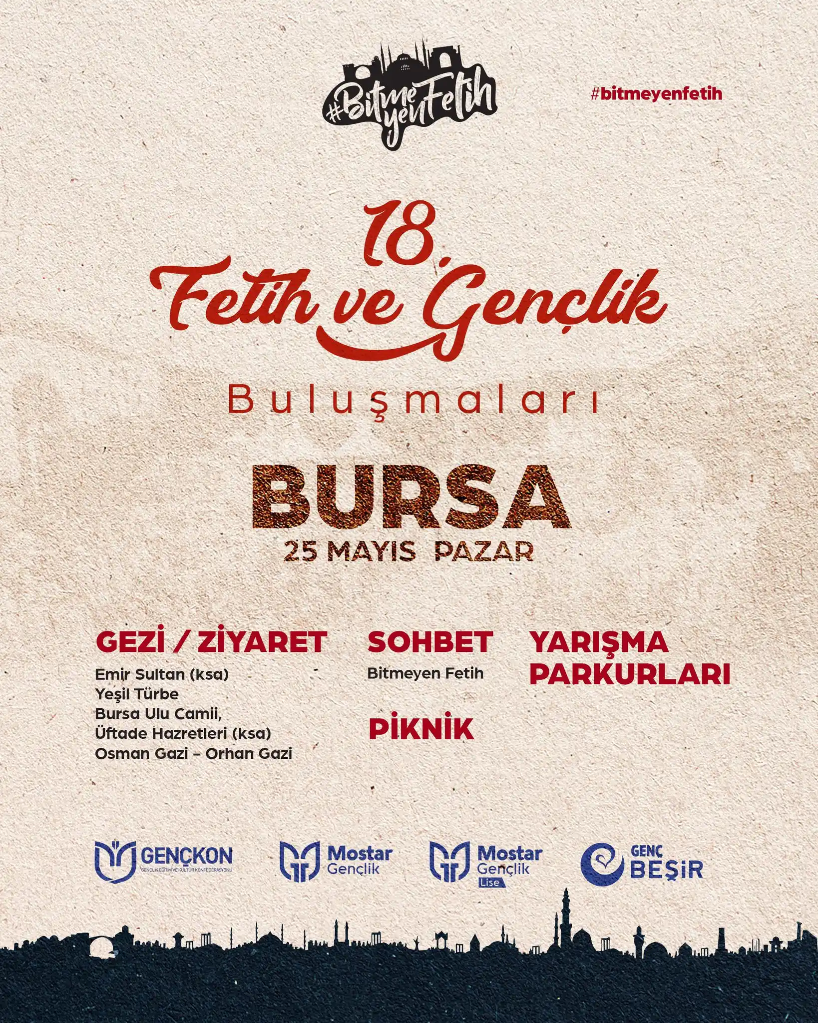 Image from Mostar Gençlik Lise: 🏹 18. Fetih ve Gençlik Buluşmaları 📍Bursa 🗓️ 25 Mayıs <a class=...