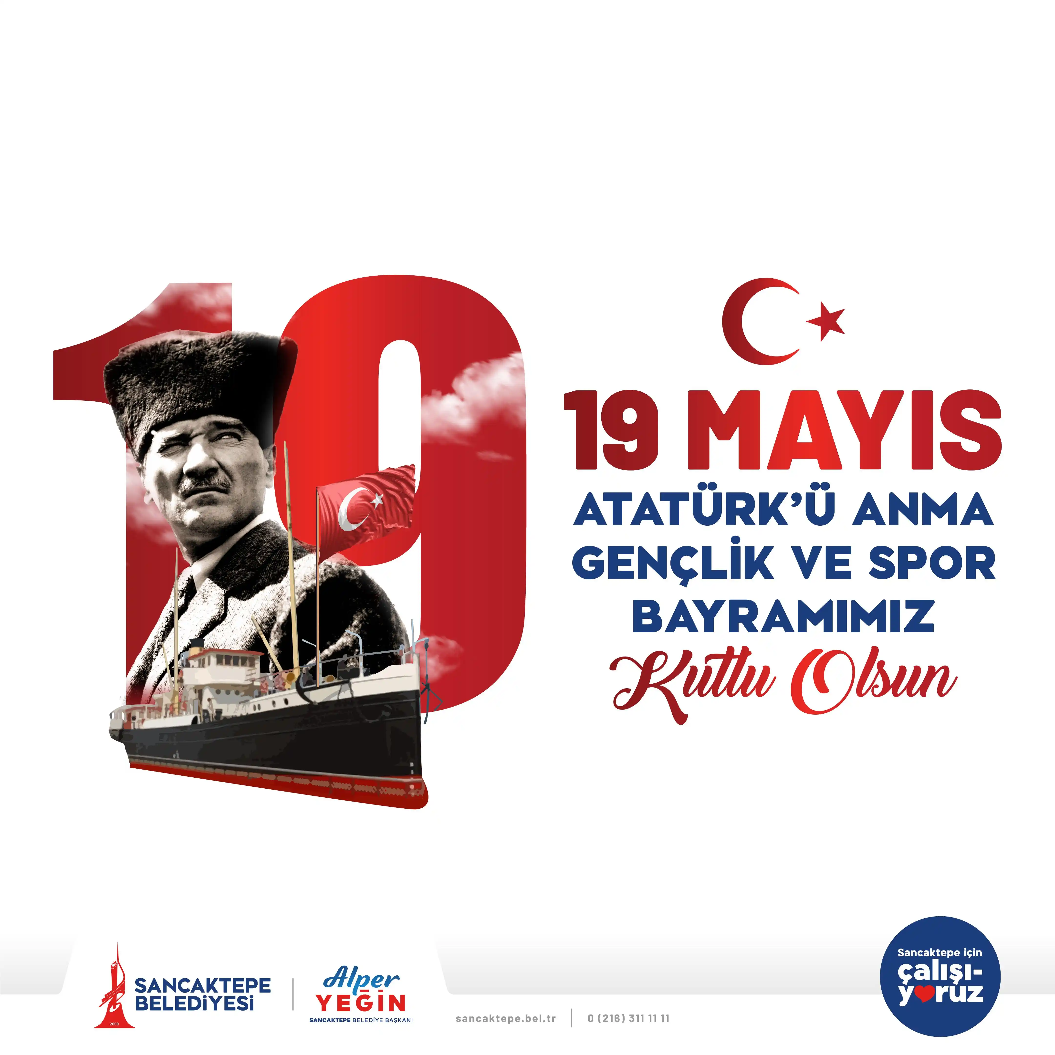 Image from Sancaktepe Kazanmaya Devam Ediyor Alper YEĞİN : 19 Mayıs Atatürk’ü Anma, Gençlik ve Spor Bayramımız kutlu olsun. 🇹🇷 ...