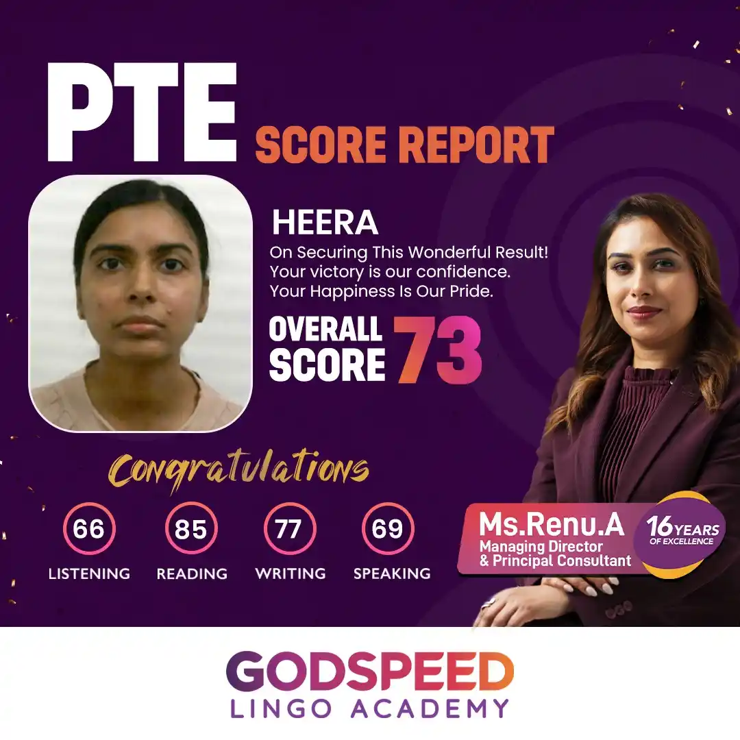 Image from Godspeed Immigration & Study Abroad Pvt Ltd: 💫A Triumph of Dedication & Hard Work! Godspeed Lingo Academy💫 Succe...