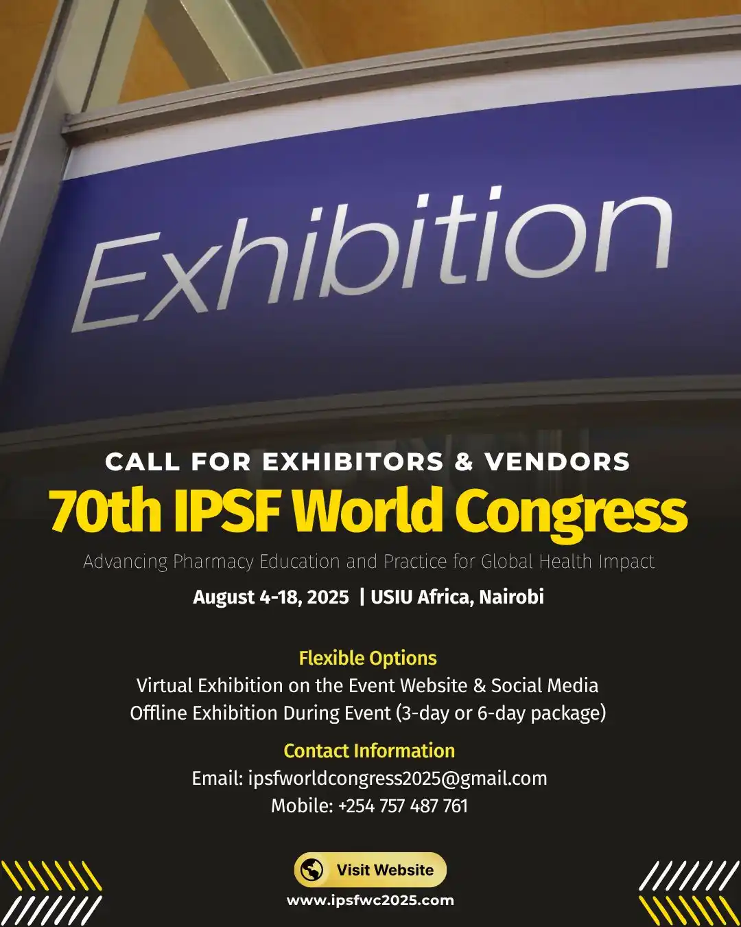 Image from 70th IPSF World Congress 2025 π°πͺ: π’ πππ₯π₯π’π§π ππ₯π₯ ππ±π‘π’ππ’ππ¨π«π¬ & πππ§ππ¨π«π¬! Hereβ...