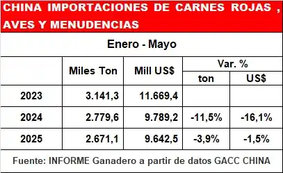 Image from Informe Ganadero: China: Importaciones bajas y estancadas https://informeganadero.com.a...