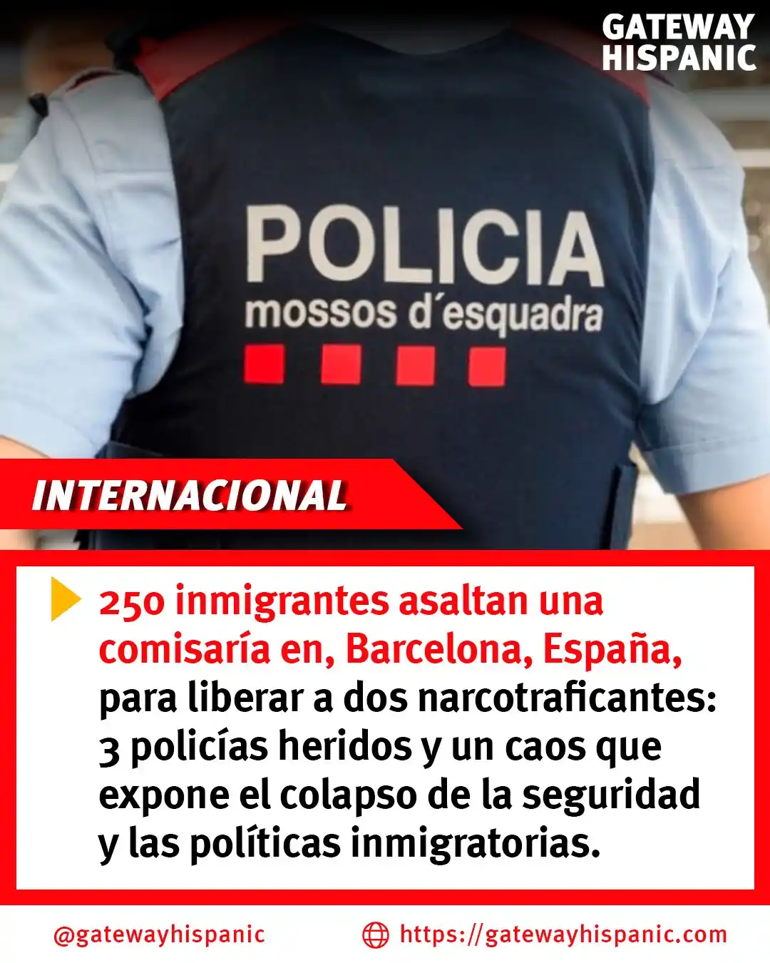 Image from Gateway Hispanic: 🚨 El 6 de junio, unos 250 inmigrantes, en su mayoría de origen africa...