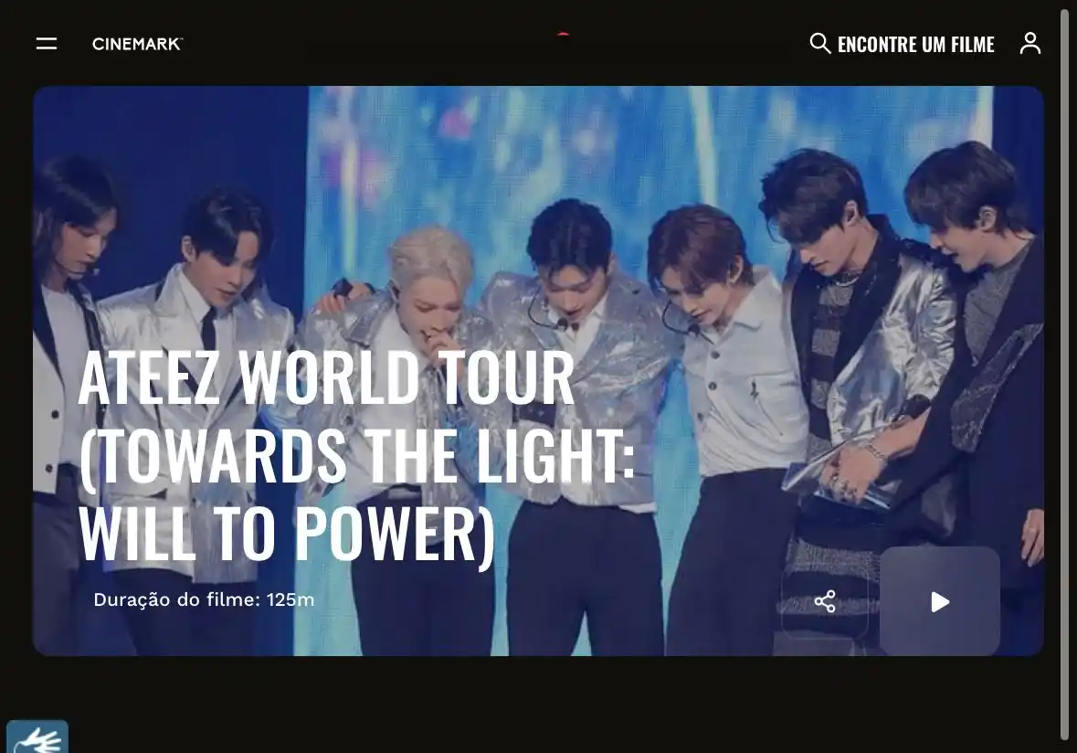 Image from ATEEZ BRASIL WINS: [📢] MAIS UMA!  FINALMENTE O CINEMARK REAGIUUUUU  TOWARDS THE LIGHT : ...