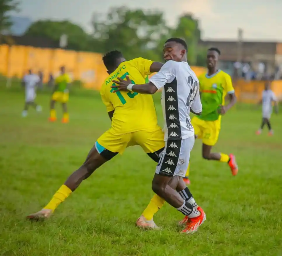 Image from Bugisu United FC: Rogers Nanduhu in action against Amus FC <a class="text-blue-500 hove...