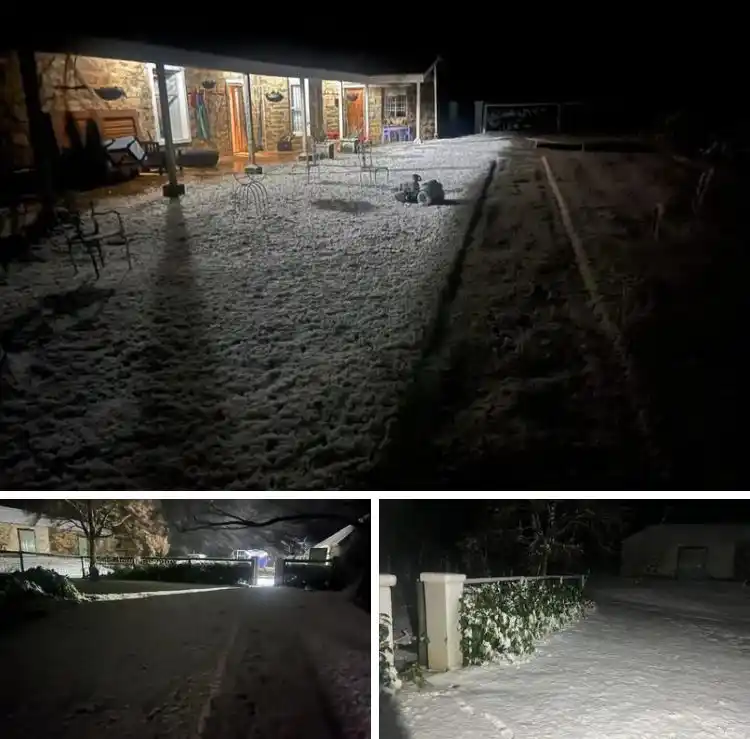 Image from Alert South Africa: Snow Time - 06:36 Date - 10 June 2025 Kokstad...