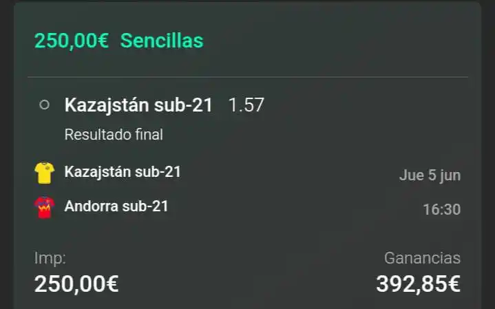 Image from Apuestas 🧠 Einstein: *STAKE 1 || @1.57*📊 _Kazajistán sub-21 parte como claro favorito...