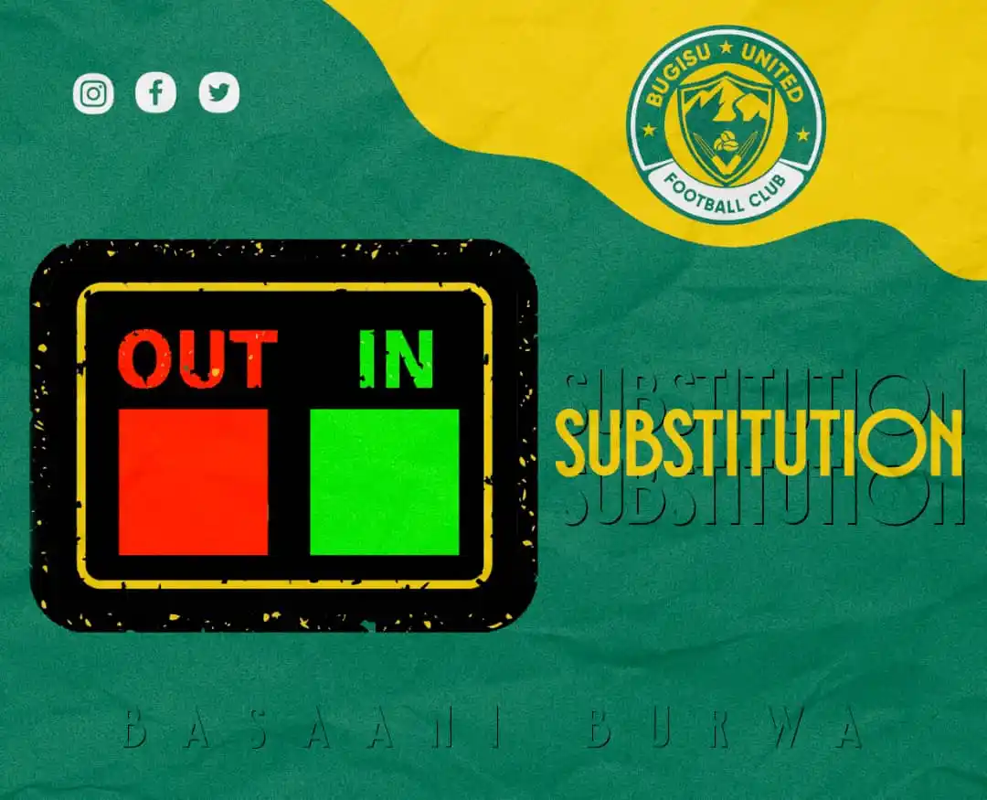 Image from Bugisu United FC: Two changes; OUT: Kapio Shakulu, Lomilo Peter IN: Wandera Andrew, Pa...