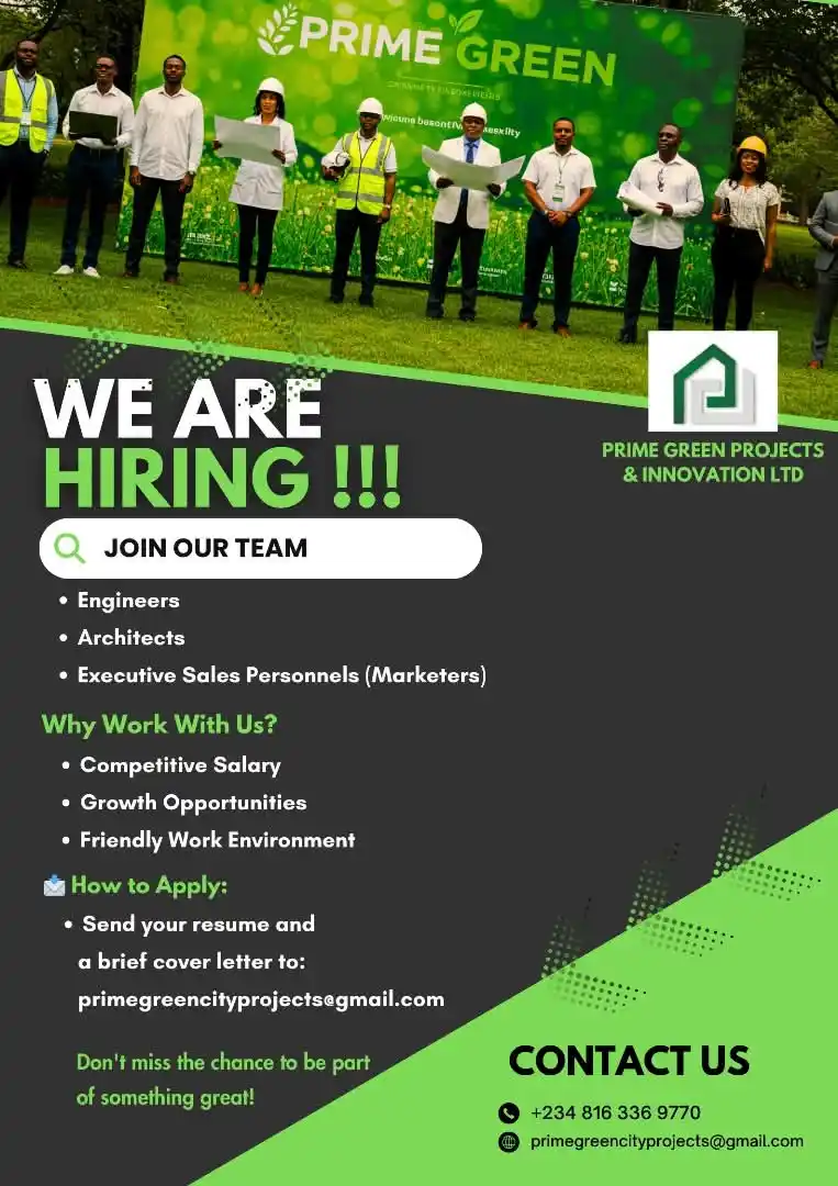 Image from Verifiable Jobs/ Opportunities With #AdetolaElegbeje: 📢 We’re Hiring!  Are you passionate, driven, and ready to grow your c...