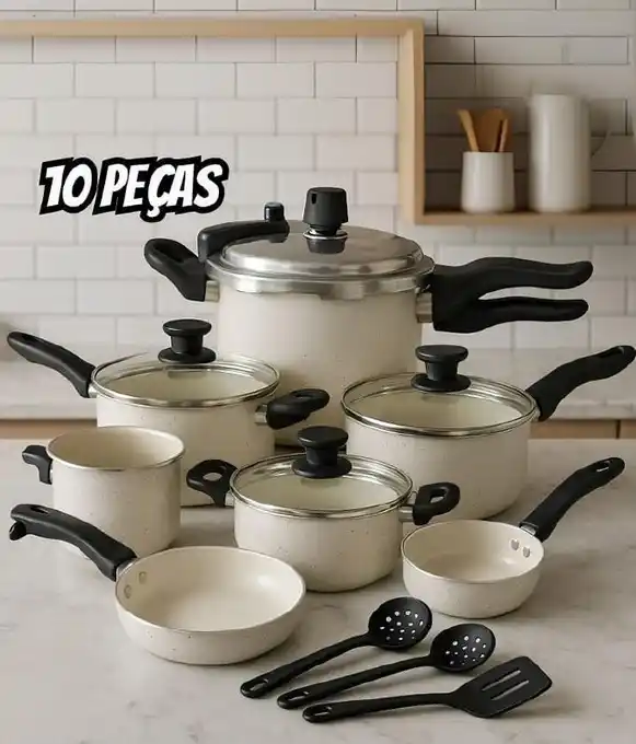 Image from DONA ONÇA PROMOÇÕES 🐆: 🚨 A PANELA DEPRESSÃO NÃO ESTÁ SOZINHA 📢 Conjunto De Panelas Com Pane...