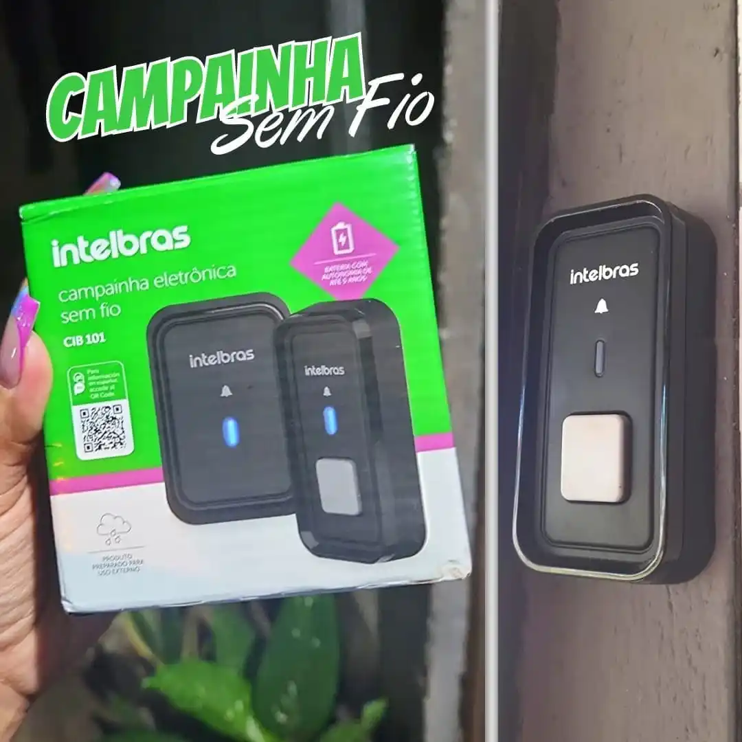 Image from DONA ONÇA PROMOÇÕES 🐆: 🚨 ACABE COM A GRITARIA NA PORTA DA SUA CASA 📢 Campainha Sem Fio Com ...