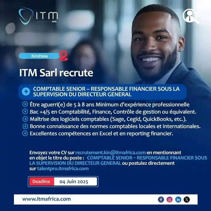 Image from Profil-infos.com: *AVIS DE RECRUTEMENT - RESPONSABLE FINANCIER SOUS LA SUPERVISION DU DI...