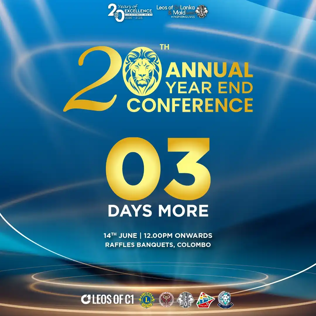 Image from Leo Club Of Kolonnawa: _*Celebrating Those Who Led for a Change*_ Three days till the lights...